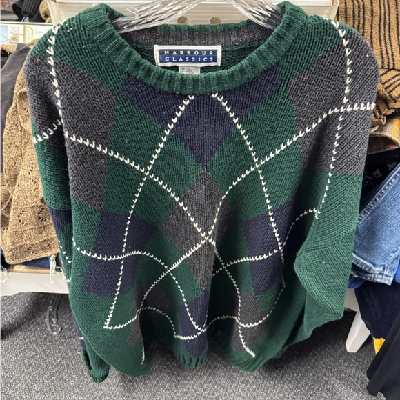 Vintage harbour classics argyle sweater XL // 100162 - Picture 1 of 2